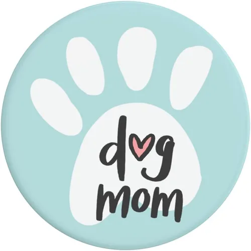 Vista 5 de PopSockets Agarre adhesivo para teléfono, soporte, soporte para teléfono, perro - PG-Dog Mom OW OW OW