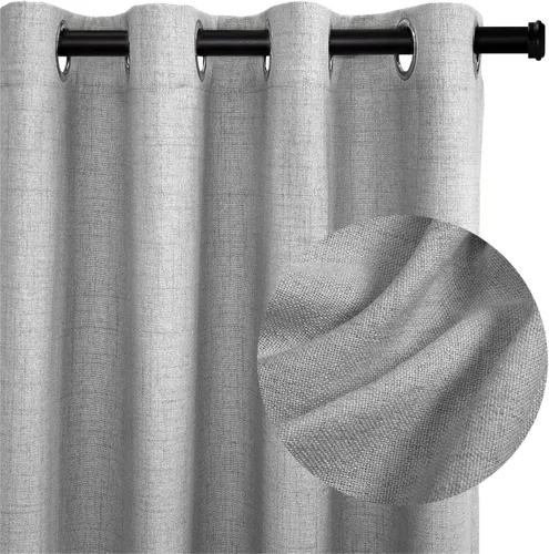 Vista 11 de Cortinas 100% Blackout Shield para puerta corredera, cortinas extra anchas de 63 pulgadas de largo, cortinas con ojales para puerta de patio