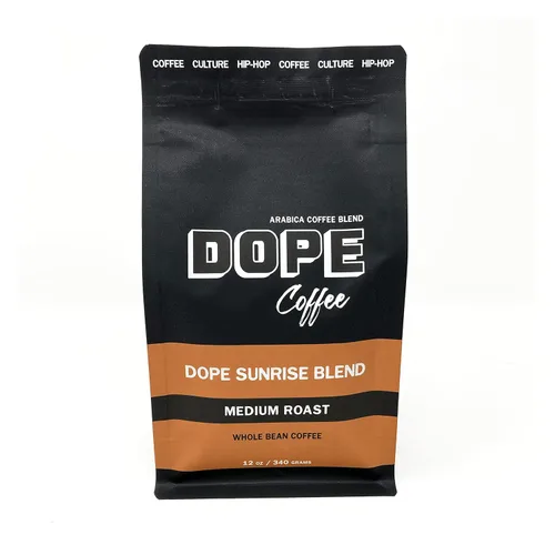 Vista 9 de Dope Coffee, Goteo etíope, tostado medio, café de grano entero, región Sidamo 100% Arábica, 12 onzas