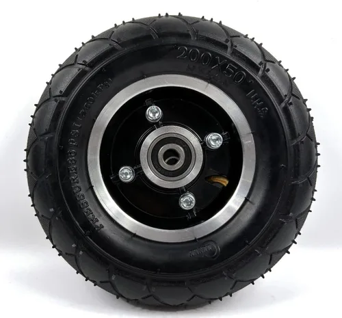 200x50 Scooter Rueda sólida o rueda de aire Rueda de scooter de 8 pulgadas con neumático sólido o neumático de aire con tubo Cubo de aleación 8
