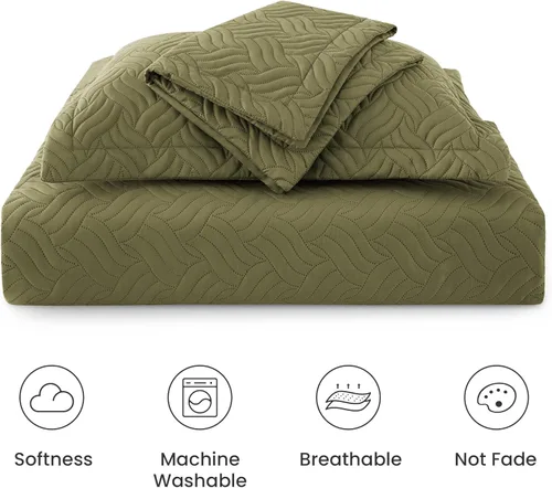 Vista 206 de Edredón de cama tamaño queen Love's cabin, color azul, para cama de verano, de microfibra ligera, estilo moderno, para todas las estaciones, 3