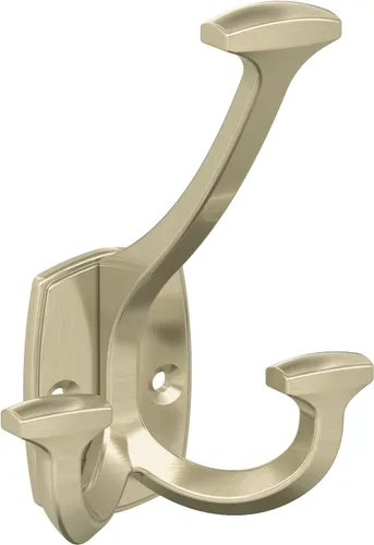 Vista 12 de Amerock H37004CZ Gancho de pared decorativo Vicinity de triple punta Gancho en bronce champán para abrigos, sombreros, mochilas, bolsos