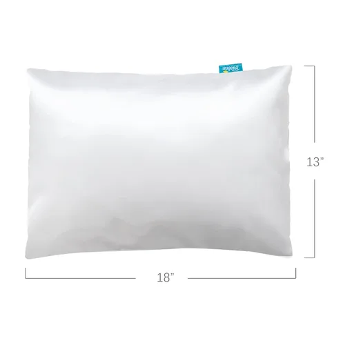 Vista 17 de Biloban Paquete de 2 fundas de almohada de viaje de algodón orgánico para niños pequeños, almohadas de 13 x 18 pulgadas o 14 x 19 pulgadas, funda