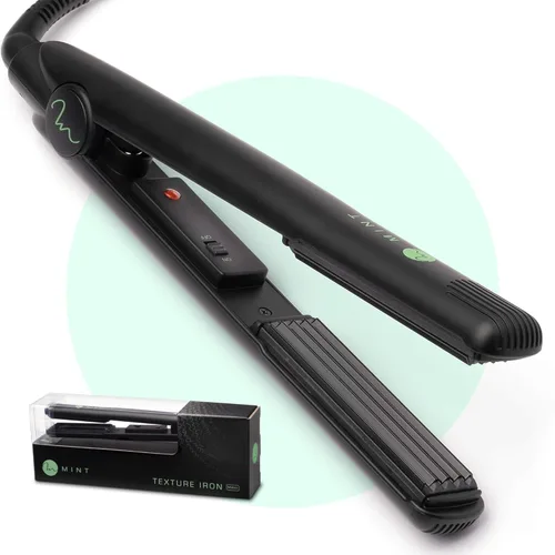 MINT - Plancha de pelo de la serie profesional de 1 pulgada | Crea engarces extremadamente rápido – Placas de crimpado de cerámica más profundas