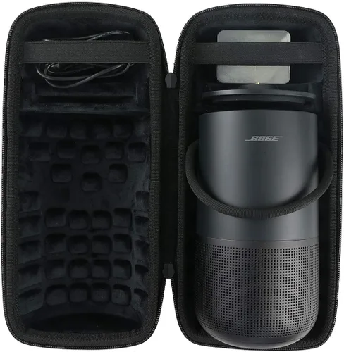 co2CREA Funda de viaje rígida de repuesto para altavoz Bluetooth inalámbrico portátil Bose, hogar y hogar (estuche negro triple)