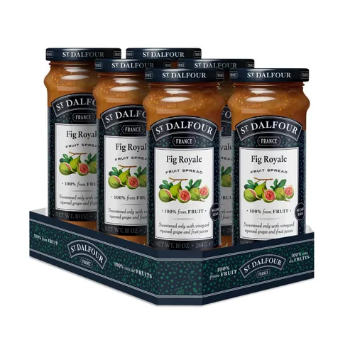 Vista 35 de St. Dalfour Untable de fruta de frambuesa negra, 10 onzas, 100% de frutas, sin ingredientes artificiales, sin OMG, sin azúcar de caña, todo natural