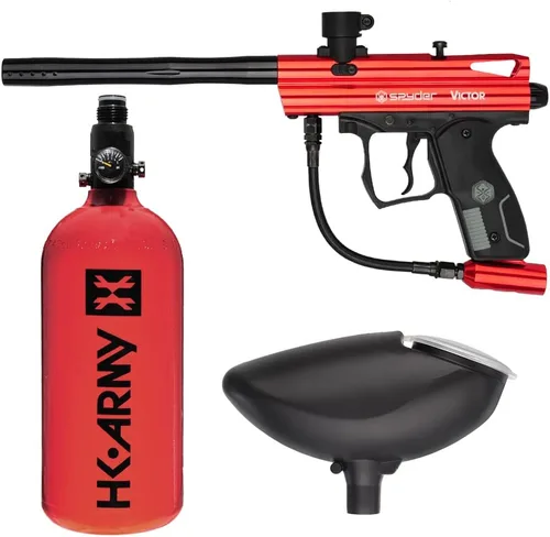 Vista 5 de Kit de pistola para paintball Action Village Kingman Spyder Victor Entry (Azul brillante)