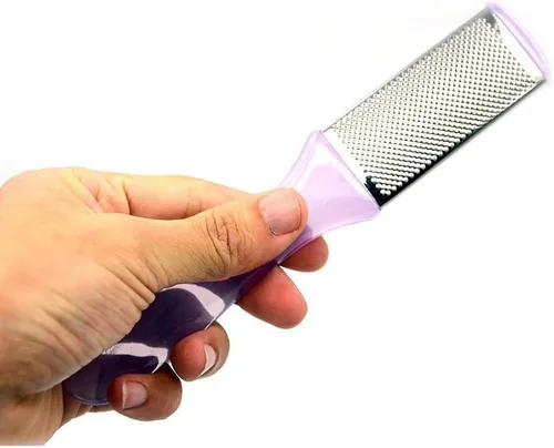 Vista 5 de ROSENICE Rascador de pie de pedicura de doble cara de acero inoxidable 2 piezas (color al azar)