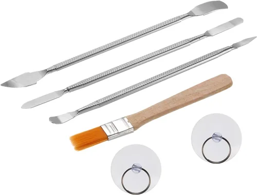 HARFINGTON Juego de herramientas de reparación electrónica 6 en 1, barra de palanca de acero inoxidable Kit de barra de palanca plana para