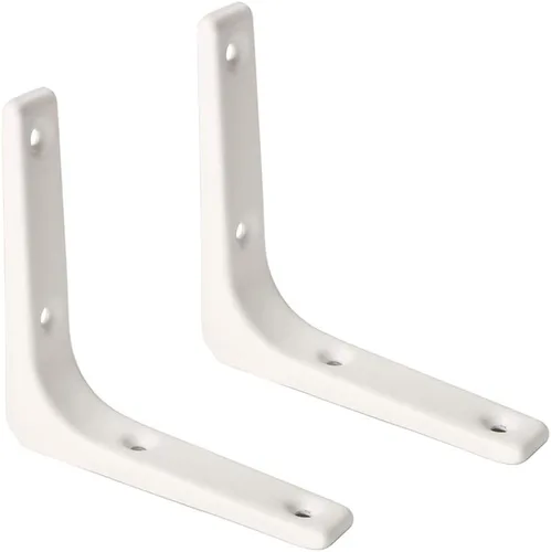 Vista 19 de SAYAYO 2 piezas de soporte de estante de pared de hierro, soporte de estante resistente de 4 x 4 pulgadas, soporte de ángulo de articulación Negro