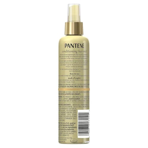 Vista 2 de Pantene Pro-V Nutrient Boost Moisture Conditioning Mist Desenredante nutritivo y renovador, 8.5 onzas líquidas