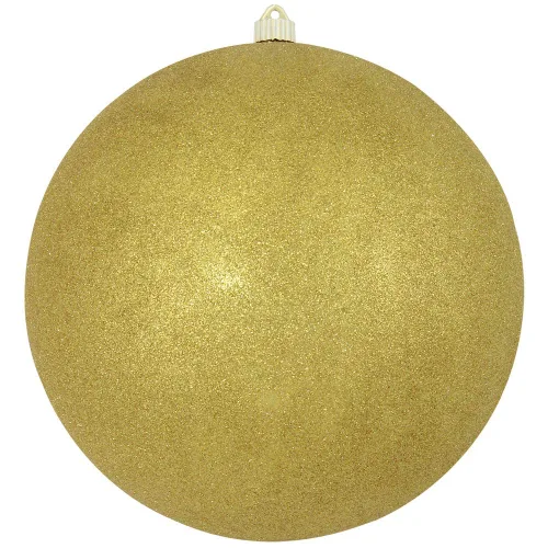 Vista 118 de Christmas By Krebs 6" (150mm) Purpurina Verde Esmeralda [2 Piezas] Esfera Extra Grande Sólida Super Grande de Plástico para Exteriores, Resistente