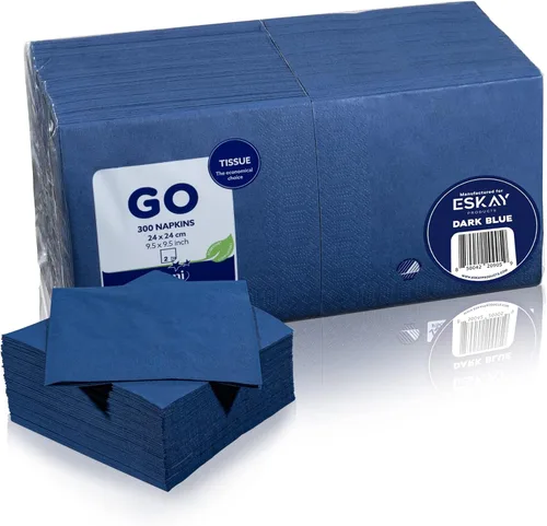 Vista 145 de Servilletas negras para bebidas, servilletas de papel desechables de 3 capas para bar, cóctel, bodas, cumpleaños, fabricadas en la UE, (20 unidades)
