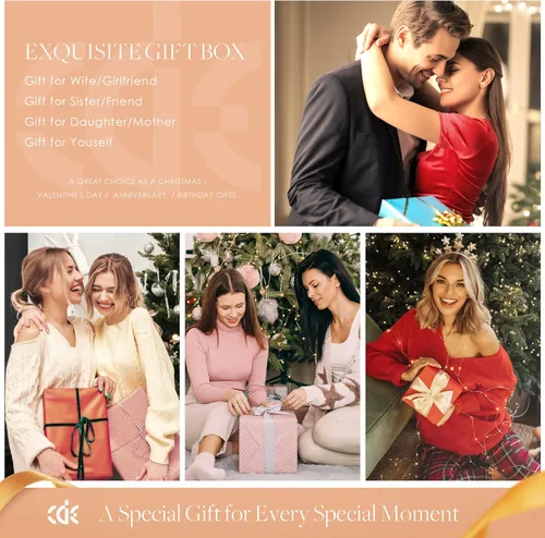 Vista 7 de CDE Pulseras de corazón de amor para mujer plata de ley 925 con circonita de piedra natal día de San Valentín cumpleaños aniversario cadena