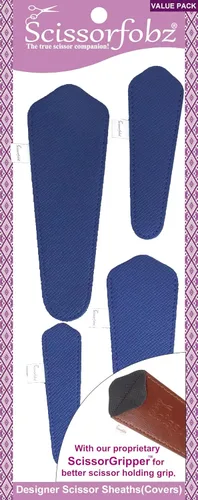 Vista 6 de SCISSORFOBZ Fundas protectoras para tijeras de diseño, para pequeñas tijeras de bordado, color verde mar, #SS-7