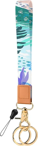Vista 28 de Llavero de pulsera para mujeres y hombres, soporte para llavero, cordón de muñeca para llaves