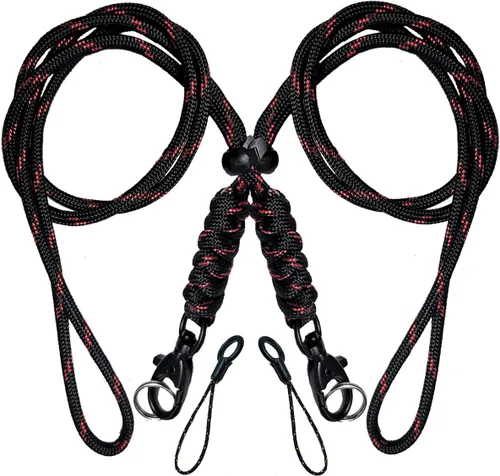 Vista 8 de BSGB Cordón de paracaídas con gancho de metal duradero de supervivencia 550 cordón para llavero, correa de muñeca, cuerda de paracaídas, insignia