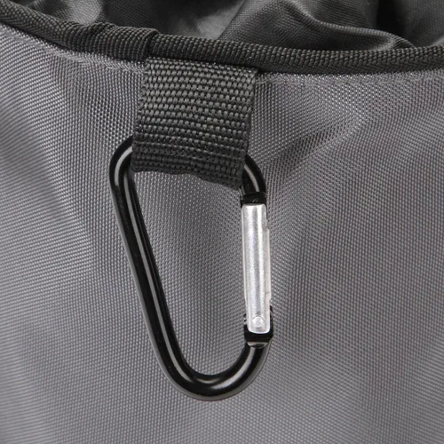Vista 5 de Bolsas de almacenamiento con pinzas para ropa colgantes de VEAMOR, organizador de perchas para ropa con protección contra el polvo (Gris)