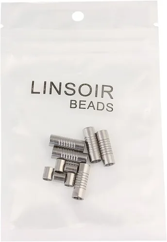 Vista 4 de Tamaño del agujero interior 0.079 in cierre magnético cierre magnético Cilindro Shell para cable de cuero 5