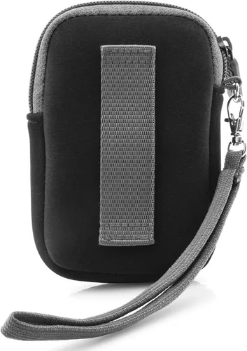 Vista 5 de USA Gear Funda pequeña para cámara digital con correa para la muñeca, presilla para cinturón - Funda pequeña y compacta para cámara compatible