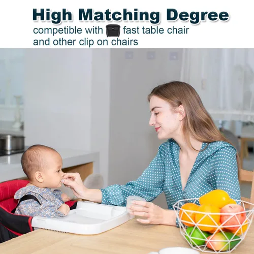 Vista 18 de Bandeja de comedor rápida, accesorio indispensable para enganchar en la silla alta, facilita la comida para los niños, bandeja de comedor extraíble