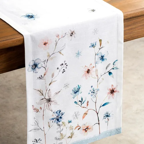Vista 9 de Maison d' Hermine - Camino de mesa 100 % de algodón de una capa, 14.5" x 72" para decoraciones de Acción de Gracias y Navidad, para el hogar, 05