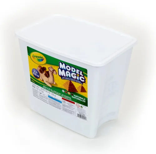 Vista 4 de Crayola Model Magic Naturals, alternativa a arcilla para modelar, cubo de 2 libras, regalo, 4 paquetes (8 onzas cada una)