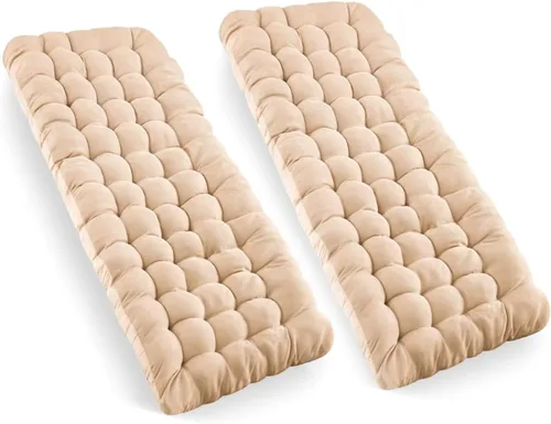 Vista 25 de Zone Tech - Cubrecolchón para catre de camping de alta calidad, cómodo y grueso, de algodón, ligero, impermeable, para adultos y niños