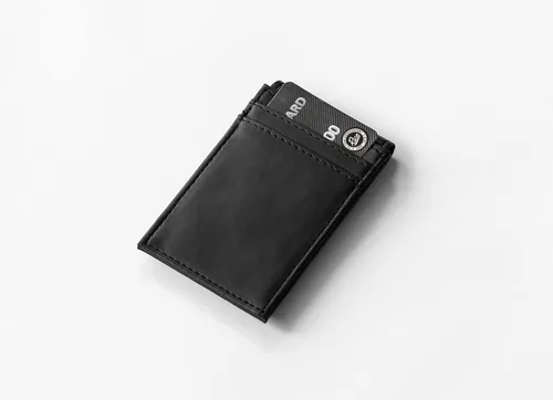 Vista 4 de Rico Industries NFL - Billetera personalizada con bolsillo frontal, personalizada, con grabado láser, delgada, ligera, gran regalo (elige tu color)