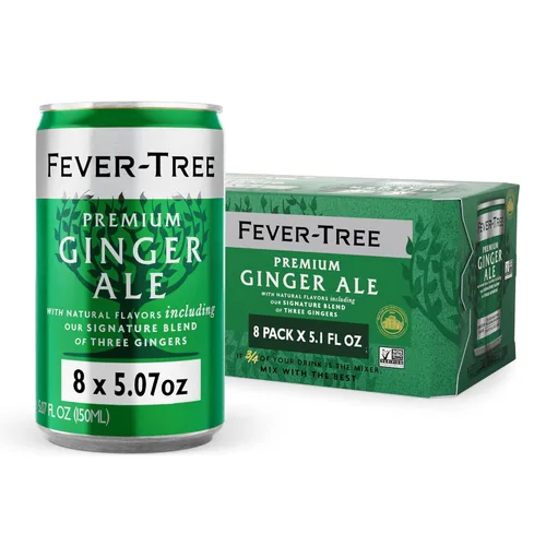 Vista 9 de Fever-Tree Blood Orange Ginger Beer – Mezclador Premium para Cócteles y Mocktails, botellas de 6.8 fl oz, paquete de 24 – Origen natural, sin OGM