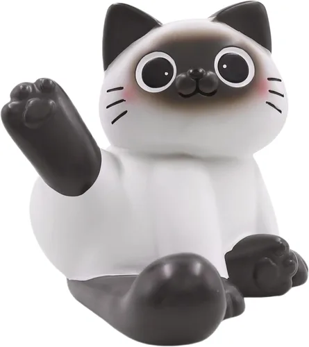 Vista 13 de BOLLEY JOSS Soporte de escritorio para teléfono celular, sofá rosa con lindo gato gatito para oficina, manos libres, ornamento para el hogar