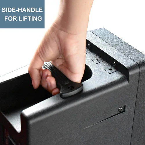 Vista 6 de PRORECK MX10 - Mezclador de sonido de 1600 W, Bluetooth, 6 canales, con parlantes pasivos de 10 pulgadas, sistema PA