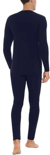 Vista 5 de Daupanzees Conjunto de ropa interior térmica ultra suave para hombre, elástico, ligero, con forro polar largo