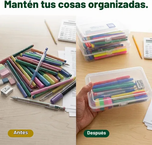 Vista 5 de BAZIC PRODUCTS Basix - Caja multiusos para escritorio, oficina, escuela