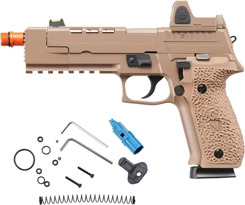 Vista 8 de Vorsk Aluminum Hi-Capa Airsoft VP26X Gas Blowback Pistol w/Red Dot Sight