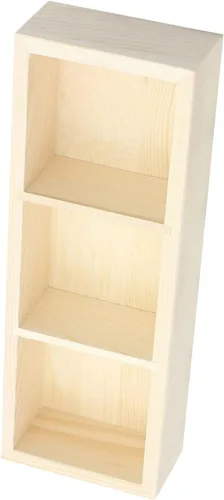 VANZACK Small Wooden Tea Bag Organizer with 3 Compartments for Countertop
