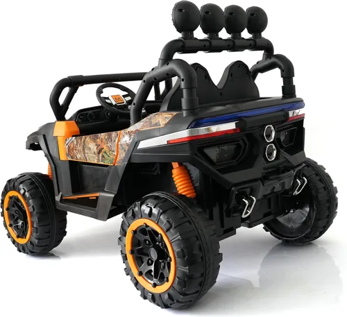 Vista 3 de Best Ride On Cars Realtree Turbo X 12V UTV Ride-On, naranja, edades 3-6