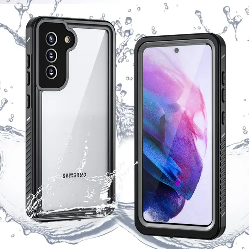 DINGXIN Funda impermeable para Galaxy S21 Fe 5G, impermeable, a prueba de golpes, a prueba de suciedad, a prueba de nieve, funda transparente