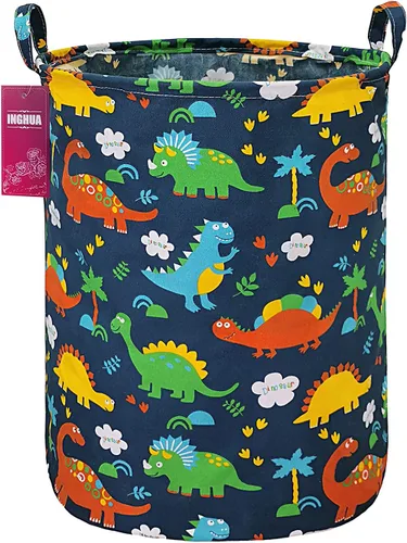 Vista 21 de Cesta de lavandería grande de tela de lona ligera, cesta de almacenamiento para juguetes, ropa sucia plegable, impermeable, para dormitorios