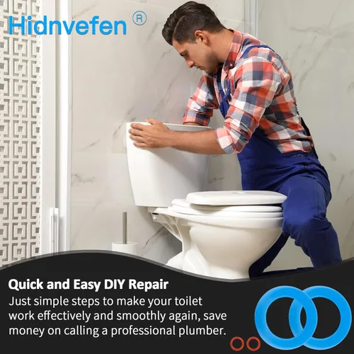 Vista 3 de Sello de válvula de descarga para inodoros American Standard y Eljer, material de silicona mejorado 7301111-0070A repuesto de piezas de inodoro