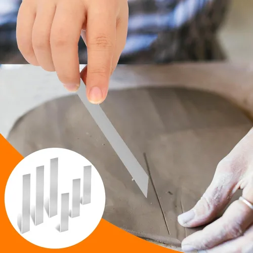 Vista 5 de 6 cortadores de arcilla polimérica flexibles, cortadores de arcilla, cuchillo de arcilla de polímero, juego de cuchillas de arcilla polimérica