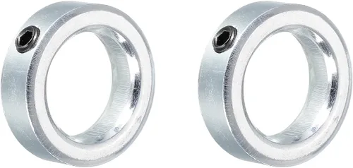 Vista 9 de MECCANIXITY Collar de eje de 1 pulgada de diámetro de acero al carbono chapado en zinc, collar de sujeción estilo tornillo, color plateado, paquete