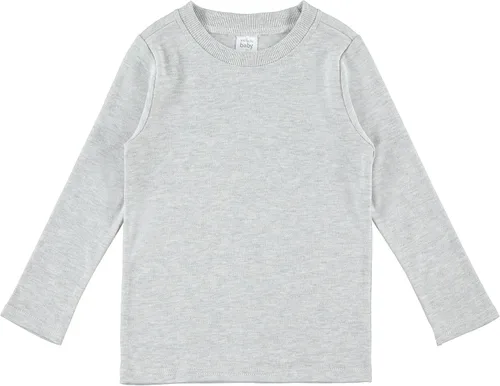 Vista 2 de Cudlie Paquete de 5 camisetas de manga larga para bebéniña pequeña, camisetas básicas para bebé, blusas, camisetas de pijama, estampado sólido