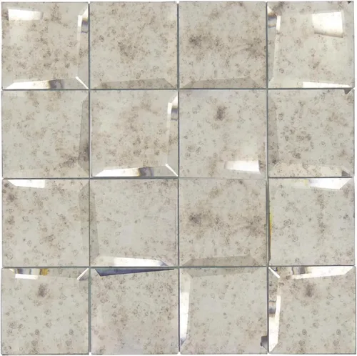 Vista 22 de Diflart Azulejos de espejo para despegar y pegar estilo metro, plateados, 3x6 pulgadas, salpicadero de espejo biselado para cocina, bar, azulejos