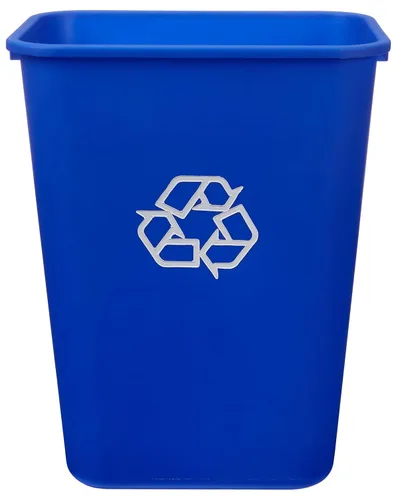 Vista 10 de Amazon Basics Cubo de basura pequeño, papelera rectangular para oficina comercial, 3 galones (paquete de 2), color negro