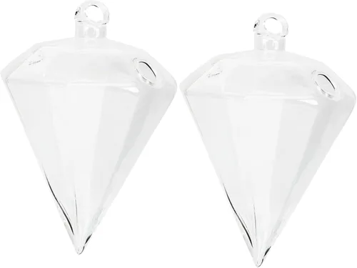 ibasenice 2pcs Hanging Glass Vase Hydroponic Planter for Indoor Garden Decor Elegant Transparent Hanging for Balcony Home Decoration Creative
