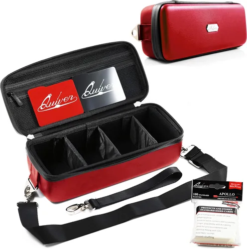 Vista 10 de Quiver Time Funda Negra para Cartas de Quiver - Estuche para Baraja de TCG, Bolsa para Cartas de Juego