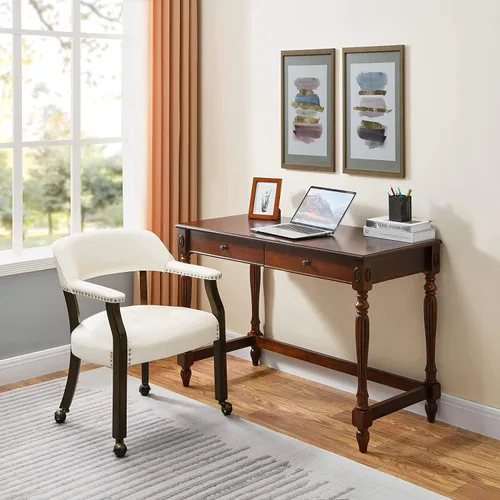 Vista 8 de Silla de comedor con ruedas, sillas de capitán con rodillos, juegos de dinette, sillas de póquer con ruedas, mesa de cocina, sillas rodantes, silla
