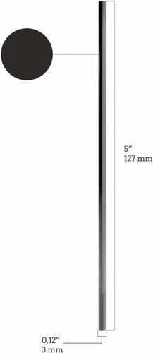Vista 3 de Pajita Agitadora de Café de Plástico Desechable - Palito Agitador de Sorber de 5 Pulgadas (Negro, 1,000 unidades)