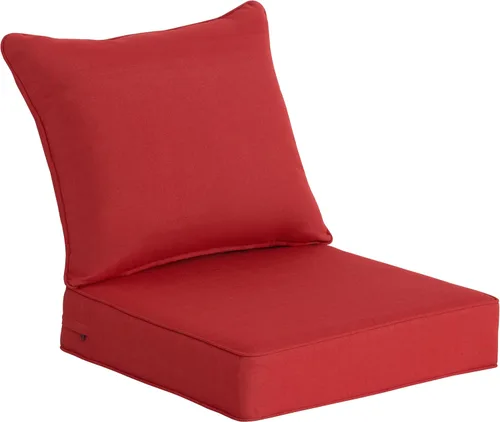 Vista 17 de COZYVIDA Cojines de Patio para Asientos Profundos de Exterior/Interior de 22x24 pulgadas, Juego de 2, Relleno de Espuma Resistente, Repelente al